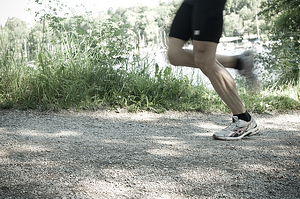 gravel trail surface runner