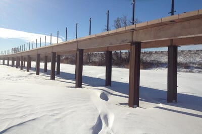 wolf lake boardwalk construction progress