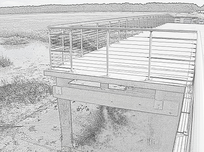 chincoteague national wildlife refuge concrete boardwalk