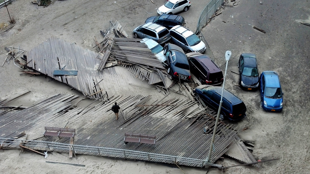 Rockaway Beach Boardwalk Aerial