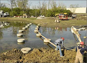 beckett park permatrak concrete boardwalk construction