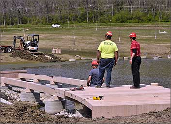 beckett park permatrak boardwalk construction