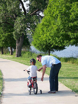 bike path training ride