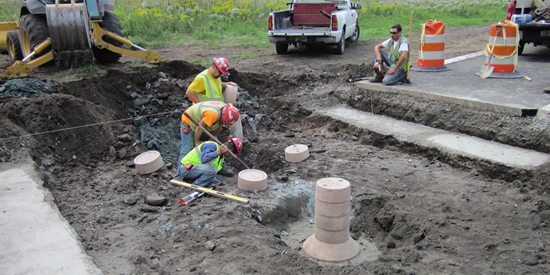 Precast Concrete Piers Construction