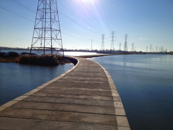 Wolf Lake Boardwalk construction  progress photo looking south resized 600