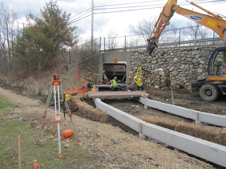 Norwottuck Rail Trail construction