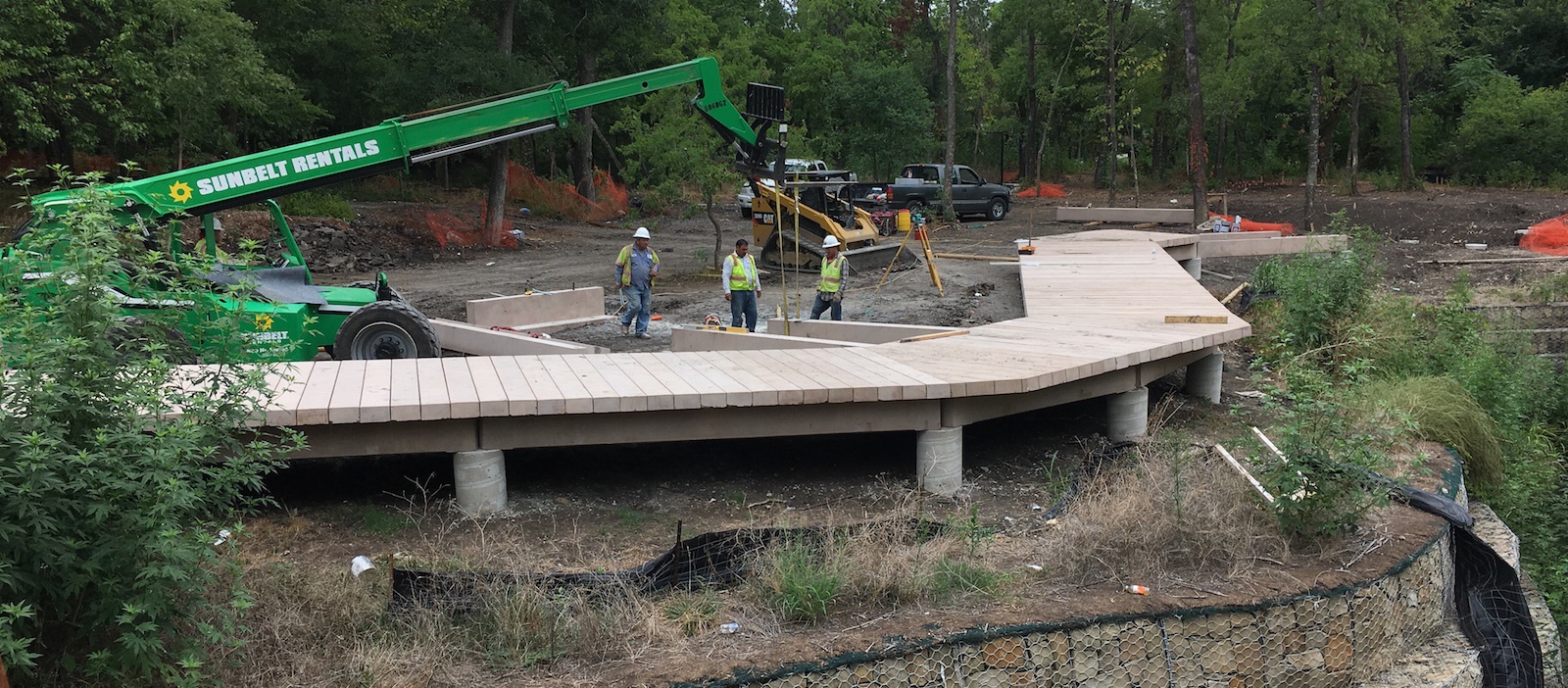 Boardwalk Construction at Allen Water Station Allen, TX