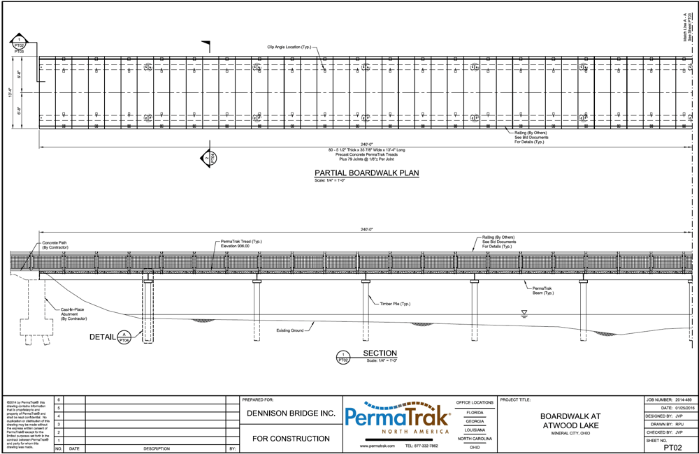 Multi Use Boardwalk Construction at Atwood Lake Park, OH