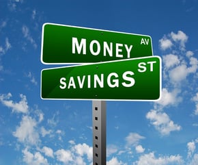 Money and Savings sign Money and Savings sign