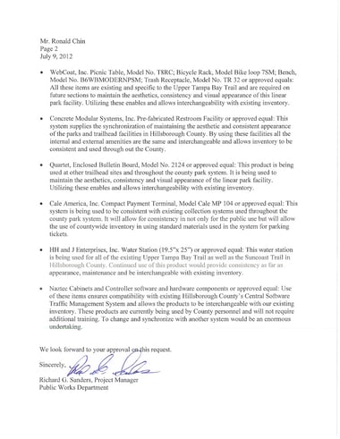 Fdot Project Note To File Examples Can PermaTrak's Concrete Boardwalk System Be Used on a DOT Project?