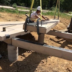 curved boardwalk treads installation