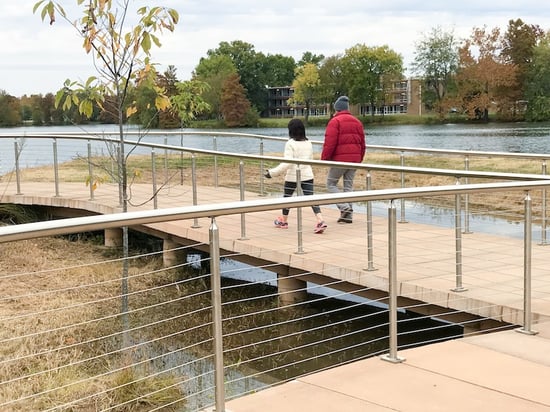 SIU Carbondale Campus Lake Pedestrian Bridges