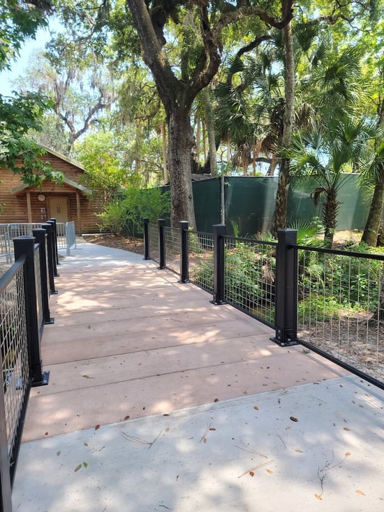 Central Florida Zoo - Log Cabin Bridge