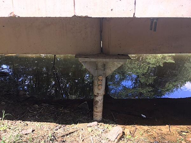 shallow boardwalk with helical piles