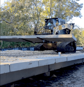 skid steer small equipment top down construction wetlands-1