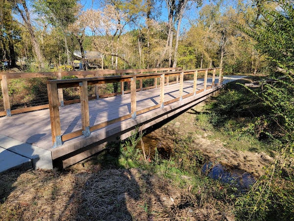 walnut creek 40ft clear span pedestrian bridge-1