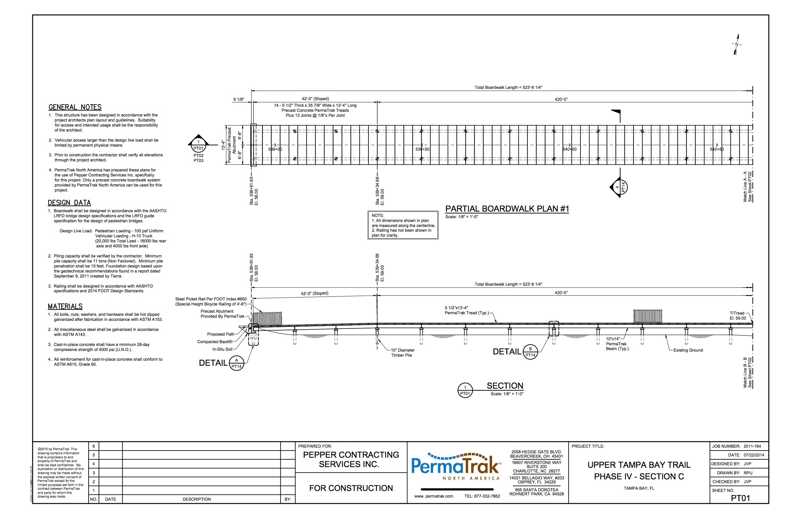 Can PermaTrak's Concrete Boardwalk System Be Used on a DOT Project?