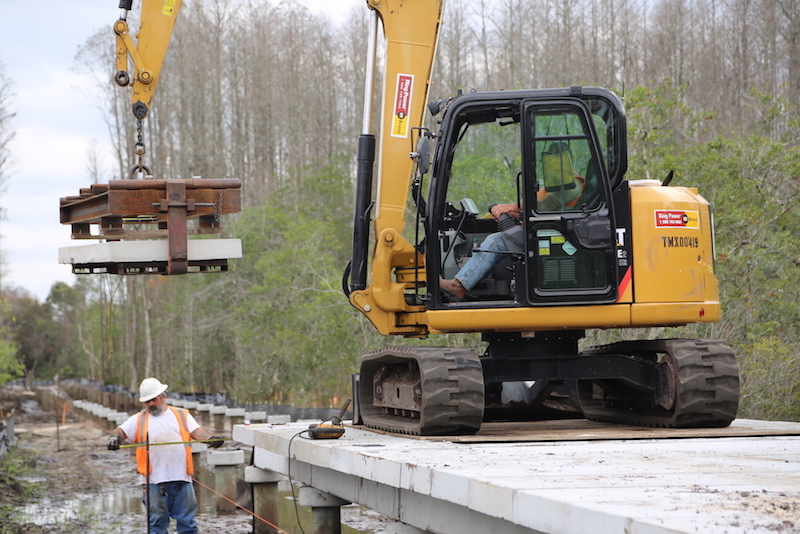 tampa bay trail boardwalk install