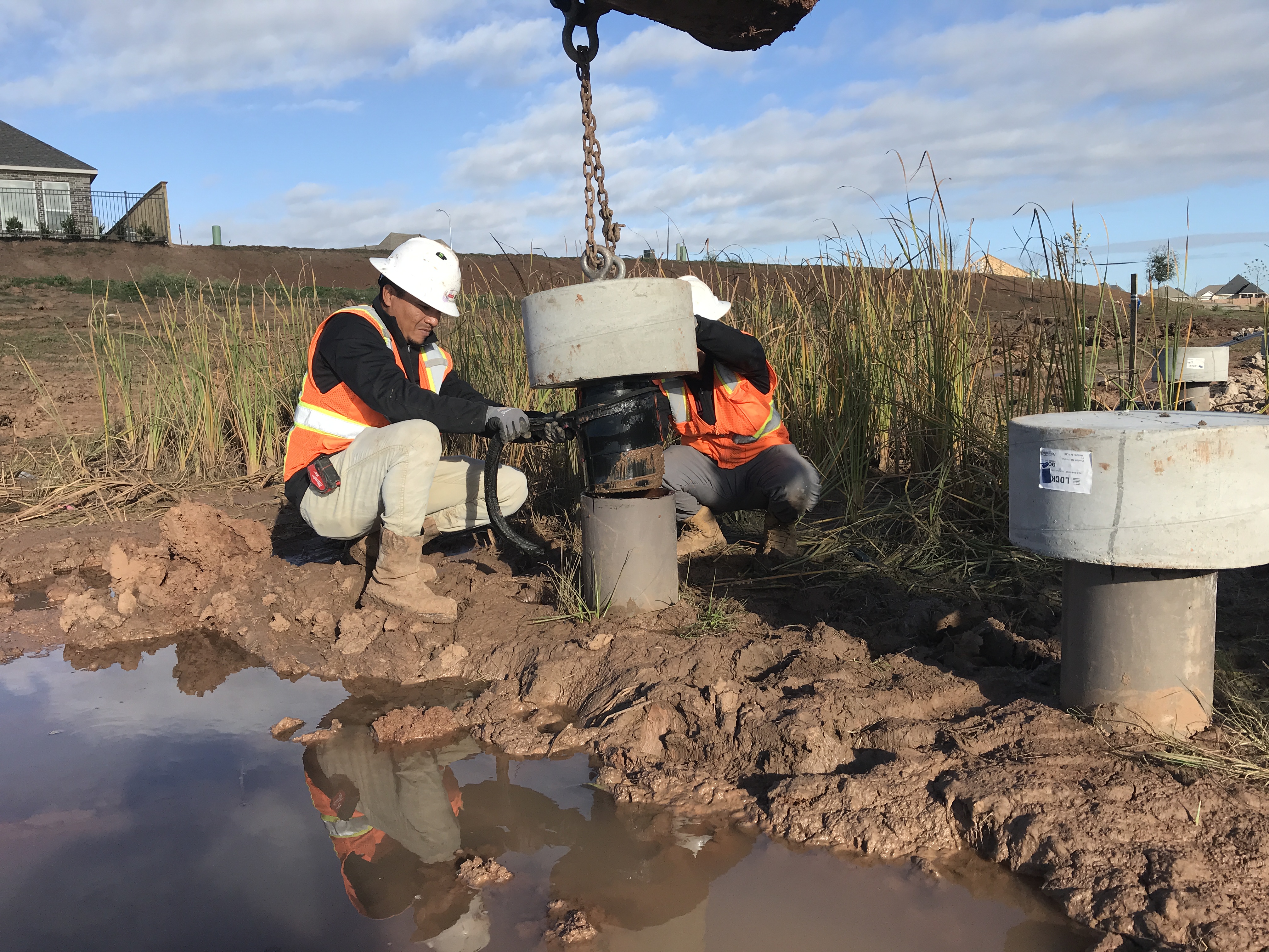 composite-pile-installation-with-concrete-plugs