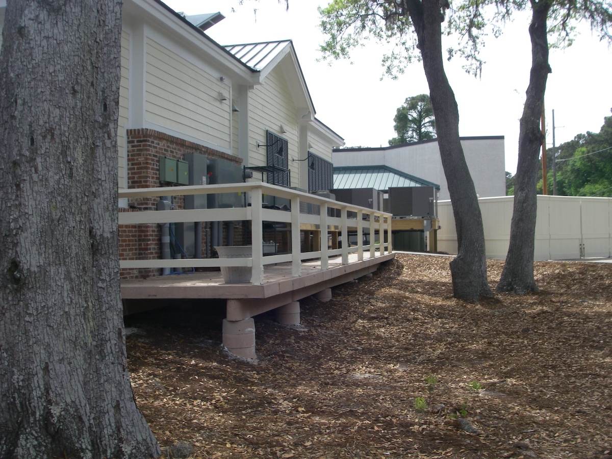 Mellow Mushroom Concrete Boardwalk